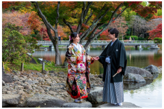 Japanisches Brautpaar
