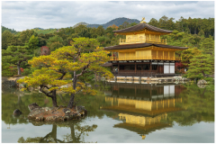 Der goldene Tempel von Arashiyama