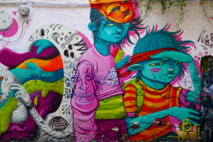 Wandmalerei in Berlin