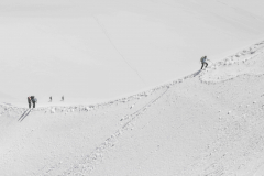 Mont Blanc Steige (High -Key)